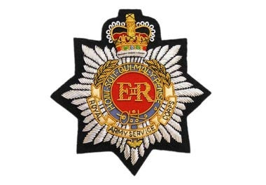 Royal Army Service corp Bullion Wire Blazer Badge