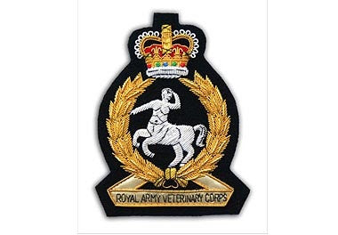 Royal Army Veterinary corp Bullion Wire Blazer Badge